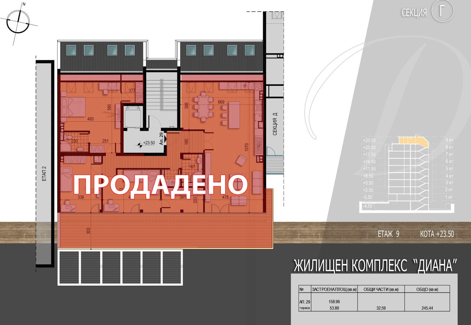 Жилищен комплекс Диана - ет. 9